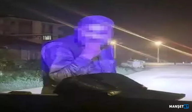 Zabıta işlem yaparken soyunan dilenci kaçtı...