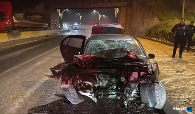 Polisin 'dur' ihtarına uymadı, kaçarken kaza yaptı...