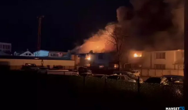 Strafor fabrikasında yangın... Ekipler müdahale etti...