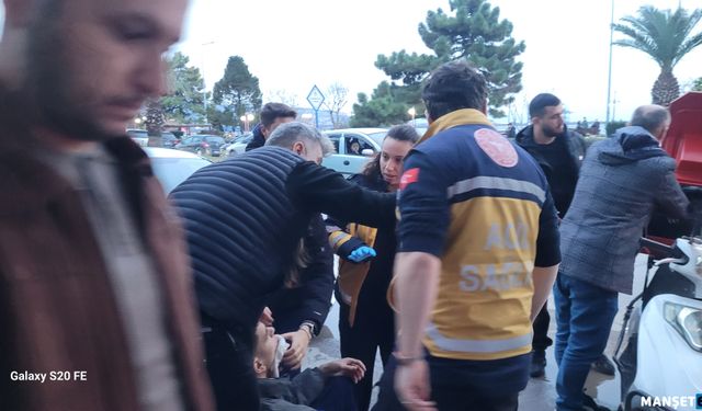 Ani fren yaptı... Kazaya sebep oldu...