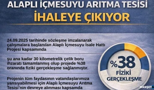İçme suyu arıtma tesisi ihaleye çıkıyor