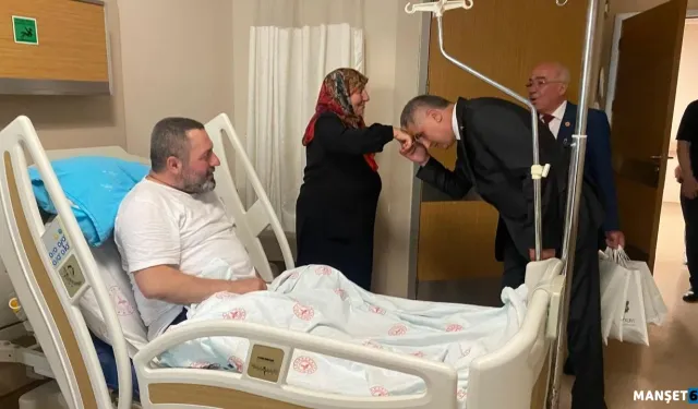 Milletvekili Bozkurt’tan hastalara bayram ziyareti…