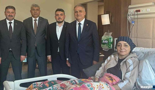 AK Parti heyetinden Oruç’a ziyaret…