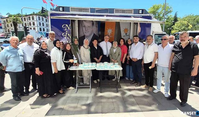 İlçe başkanlığından aşure dağıtımı…