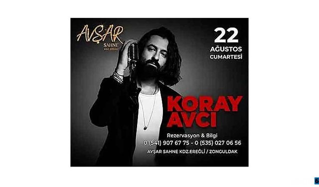 Bu konser kaçmaz… Avşar sahnede buluşalım…