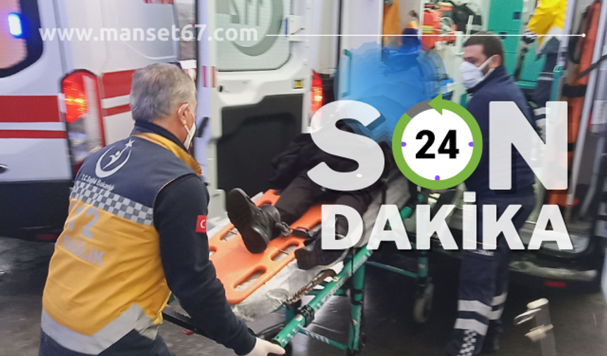 Kamyonet ile motosiklet çarpıştı…