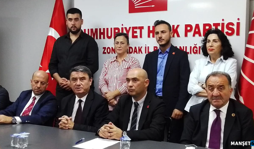 CHP Zonguldak örgütü, kadın Belediye Başkanına sahip çıktı..