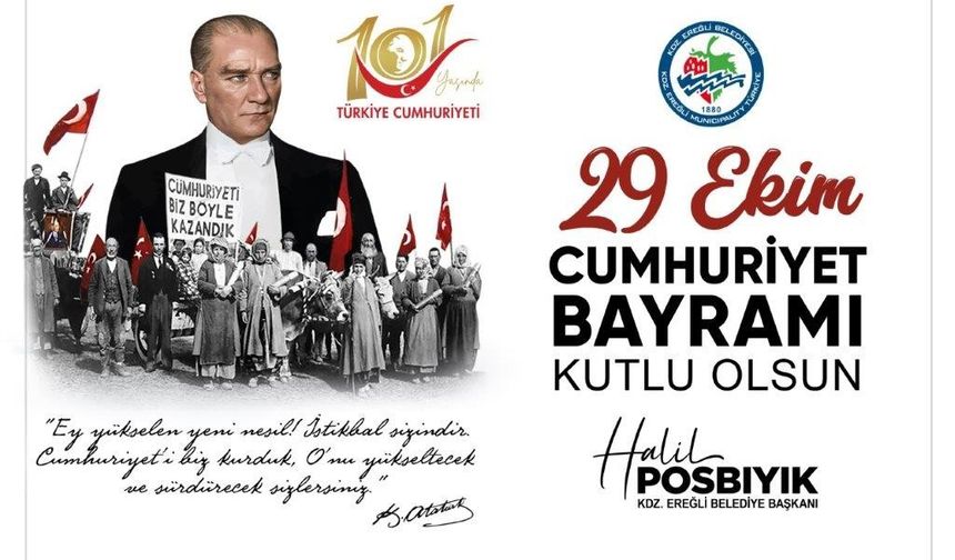 Posbıyık'tan mesaj, Bugün, Yarın ve Daima Yaşasın Cumhuriyet