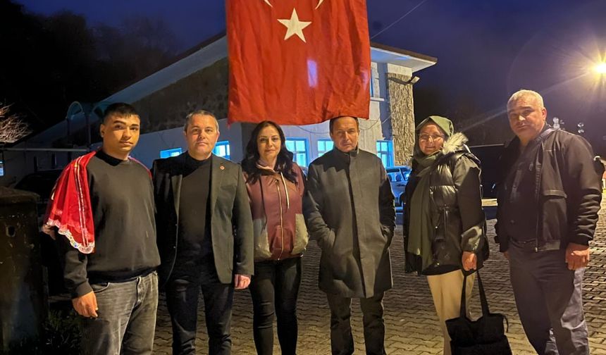 Hem iftara hem asker uğurlamasına katıldılar...