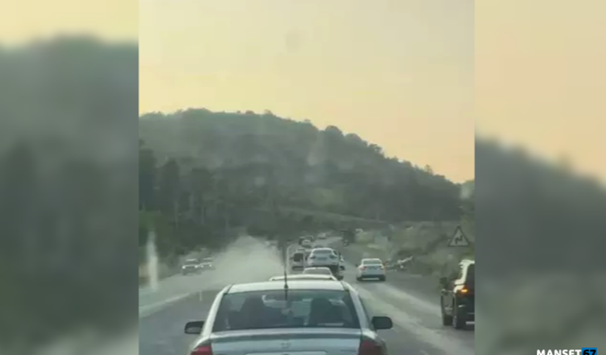Ters yöne girdi... Trafiği tehlikeye düşürdü...
