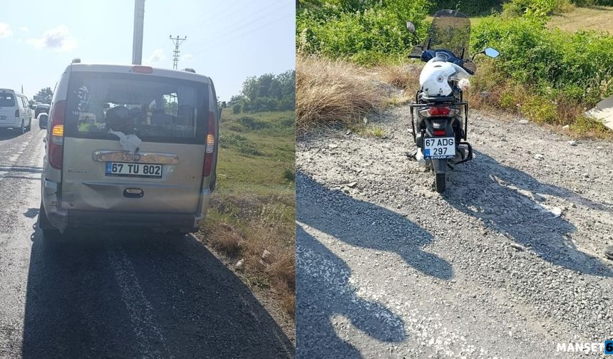 Düğün konvoyunda kaza... Sürücü yaralandı...
