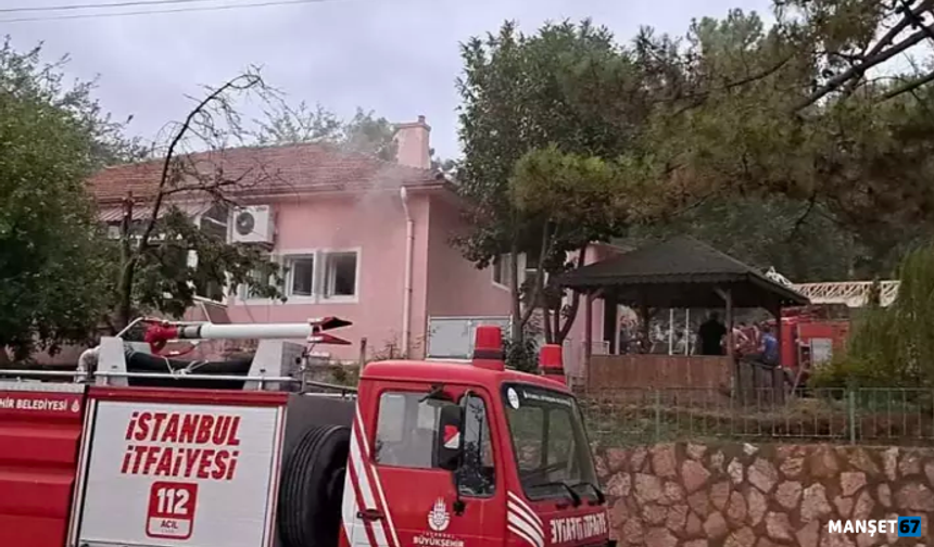 Kaymakam'ın oturduğu lojmanda yangın...