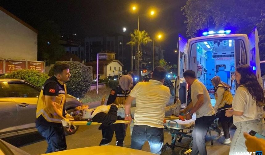 Kazada yaralandı... Genç kız hastaneye kaldırıldı...
