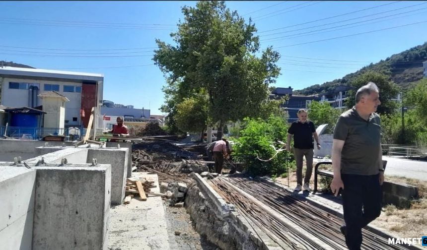 Saffet Bozkurt, inşaat alanını ziyaret etti...