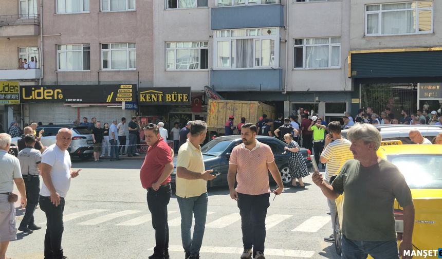 Freni patladı... İş yerine girdi...