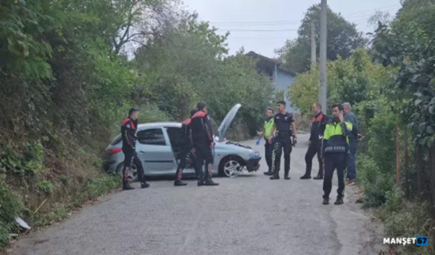 Jandarmadan kaçtı, kaza yapınca yakalandı...