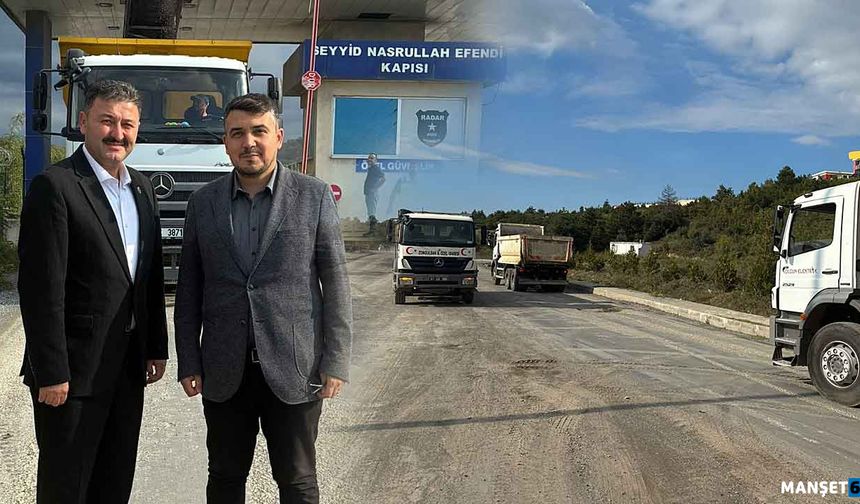 OSB yolunda çalışma başladı… Ulaşım rahatlayacak…