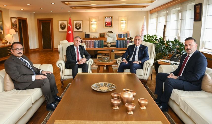 Kültür ve Turizm Bakanı Mehmet Nuri Ersoy’a ziyaret...