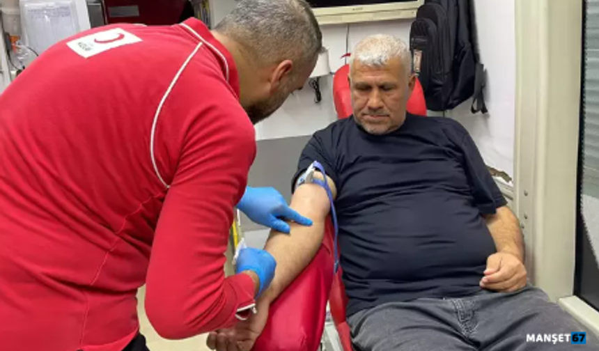 Emekli madenciden 85’inci kan bağışı...