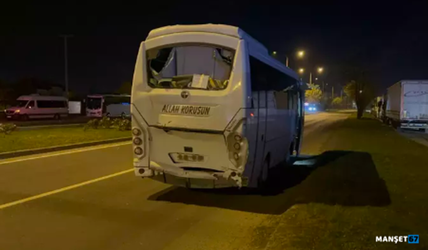 İşçileri taşıyan 3 midibüs çarpıştı... Çok sayıda yaralı...