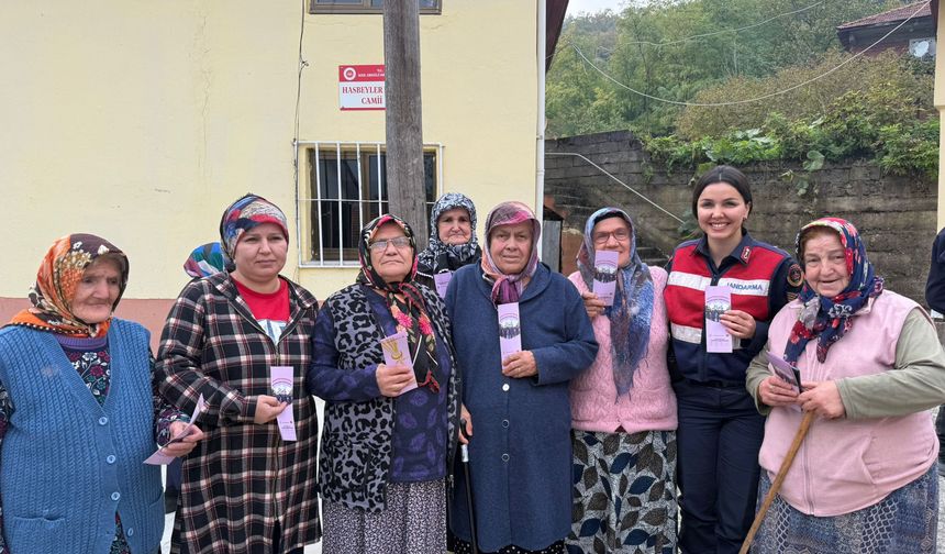 Jandarma köy köy bilgilendiriyor...