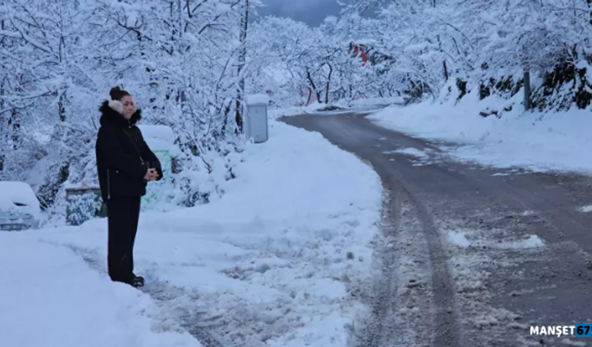Zonguldak kar altında... 133 köy yolu kapandı...