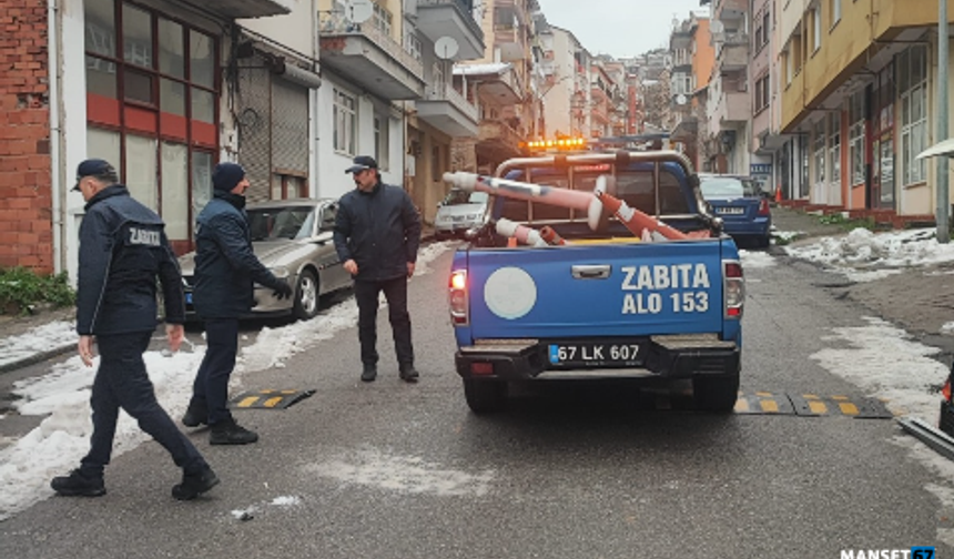 Kaldırım işgallerine karşı temizlik sürüyor...