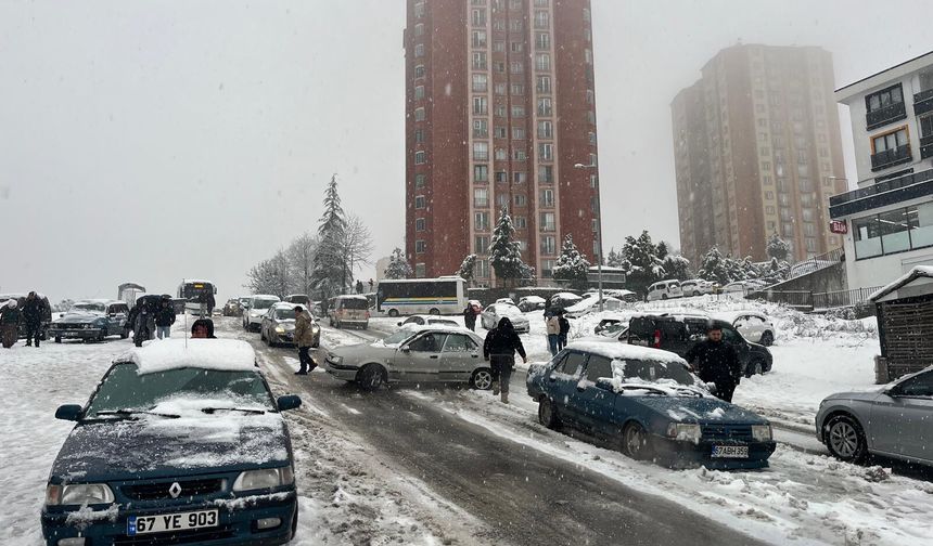 Yoğun kar yağışı hayatı olumsuz etkiledi...