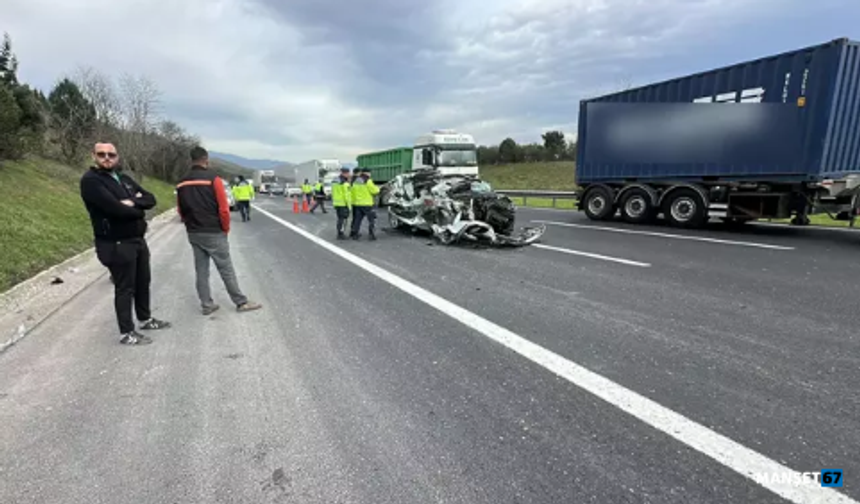 Cip, TIR’a arkadan çarptı: 1 ölü 1 yaralı...
