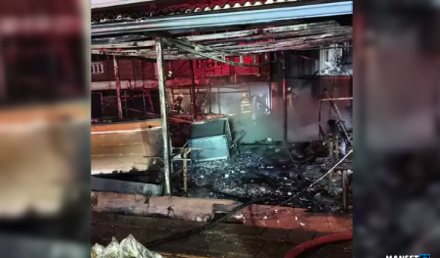 Tatil beldesinde restoranda yangın...