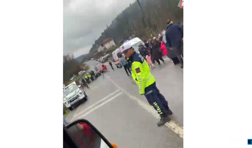 Ormanlı yolunda zincirleme kaza... Yaralılar var...