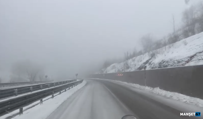 Zonguldak -  Ereğli karayolu kameralara yansıdı...