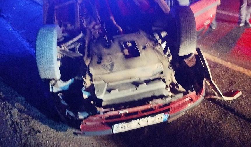 Defalarca takla attı… Ekipler sevk edildi…