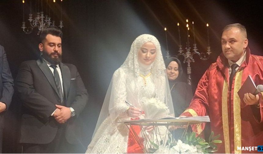 Ebrar & Çağrı Özçelik çiftine ömür boyu mutluluklar...