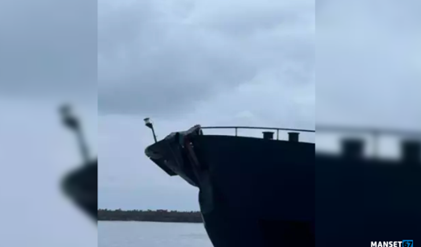 2 kuru yük gemisi çarpıştı... Kazada ise!...