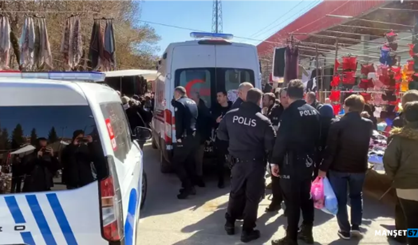 Pazar yerinde sopalı kavga... 3 yaralı...