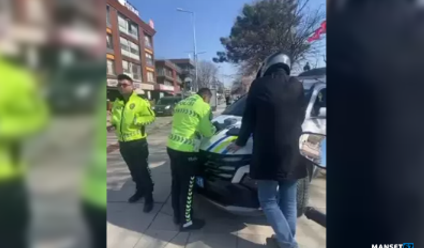 'Dur' ihtarına uymayan alkollü motosiklet sürücüsüne ceza...