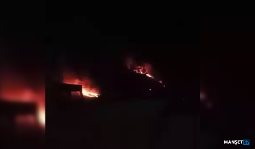 Örtü yangını ekipleri harekete geçirdi...