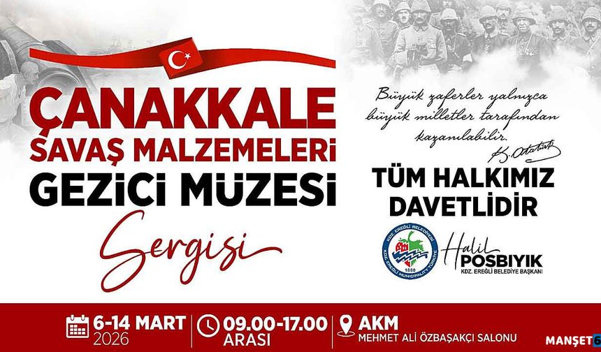 1915 Çanakkale gezici savaş malzemeleri sergilenecek