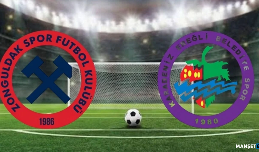 Ereğli Belediyespor derbisinden gol sesi geldi...