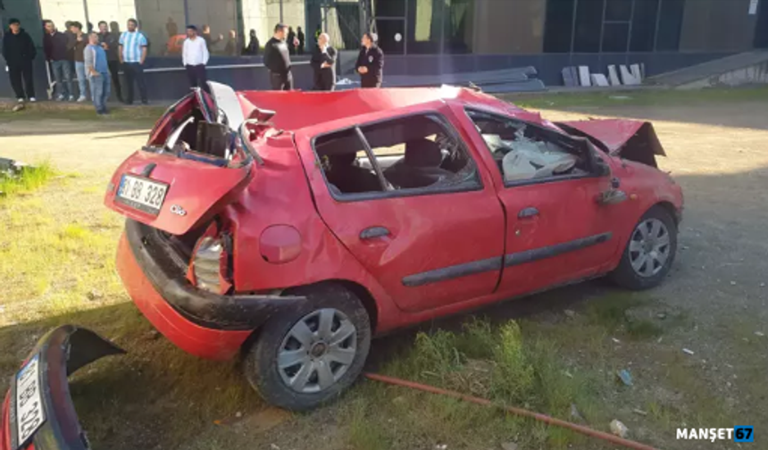 Kontrolden çıkıp 20 metre yükseklikten düştü...