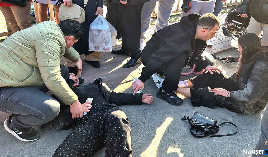 Motosiklet sürücüsü ve yolcusu yaralandı…