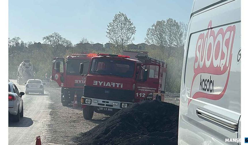 Samanlık yangını ekipleri harekete geçirdi…