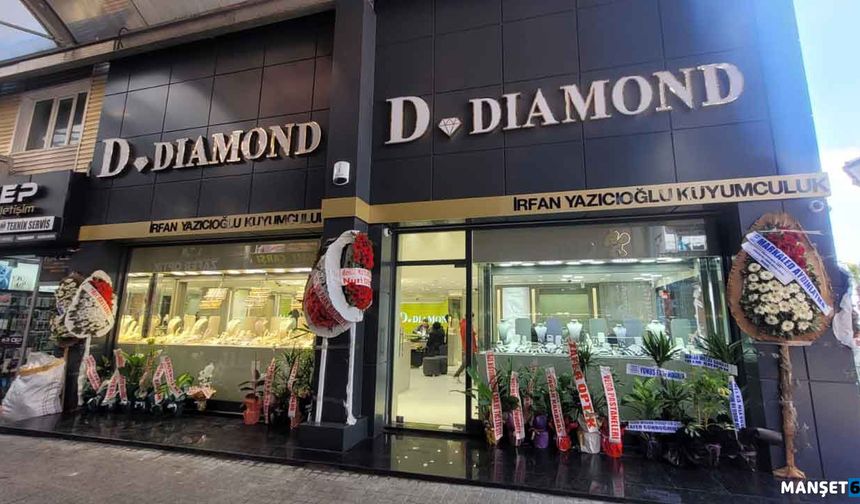 ‘D Diamond İrfan Yazıcıoğlu kuyumculuk’ hizmete açıldı…