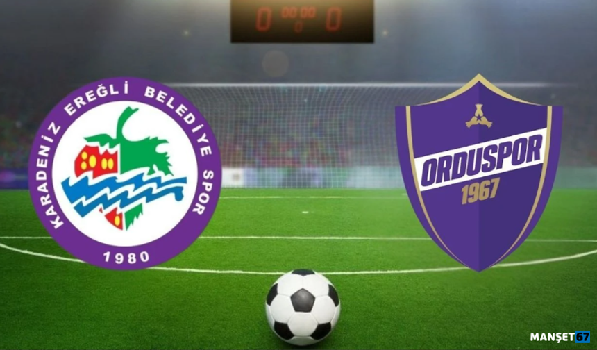 Ereğli Belediyespor, Orduspor 1967 ile karşılaşıyor...