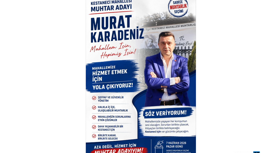 Murat Karadeniz adaylığını duyurdu...