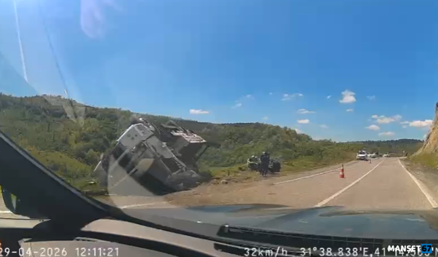 Vinç sürücüsü hakimiyetini kaybetti...