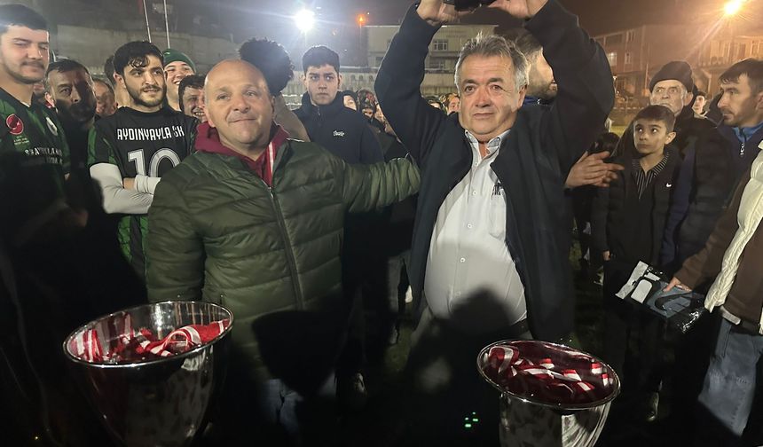 Futbol Turnuvasının şampiyonu Aydınyayla Köyü takımı oldu