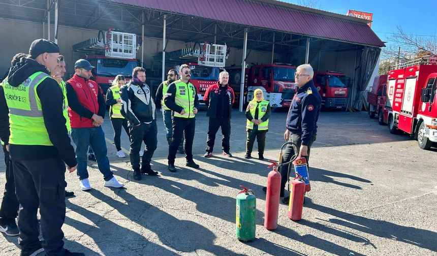 MOSAK ve Turizm Fakültesi'nde yangın eğitimi...
