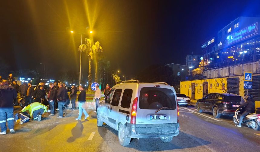 Sahil Bandında kaza... 2 kişi yaralandı...